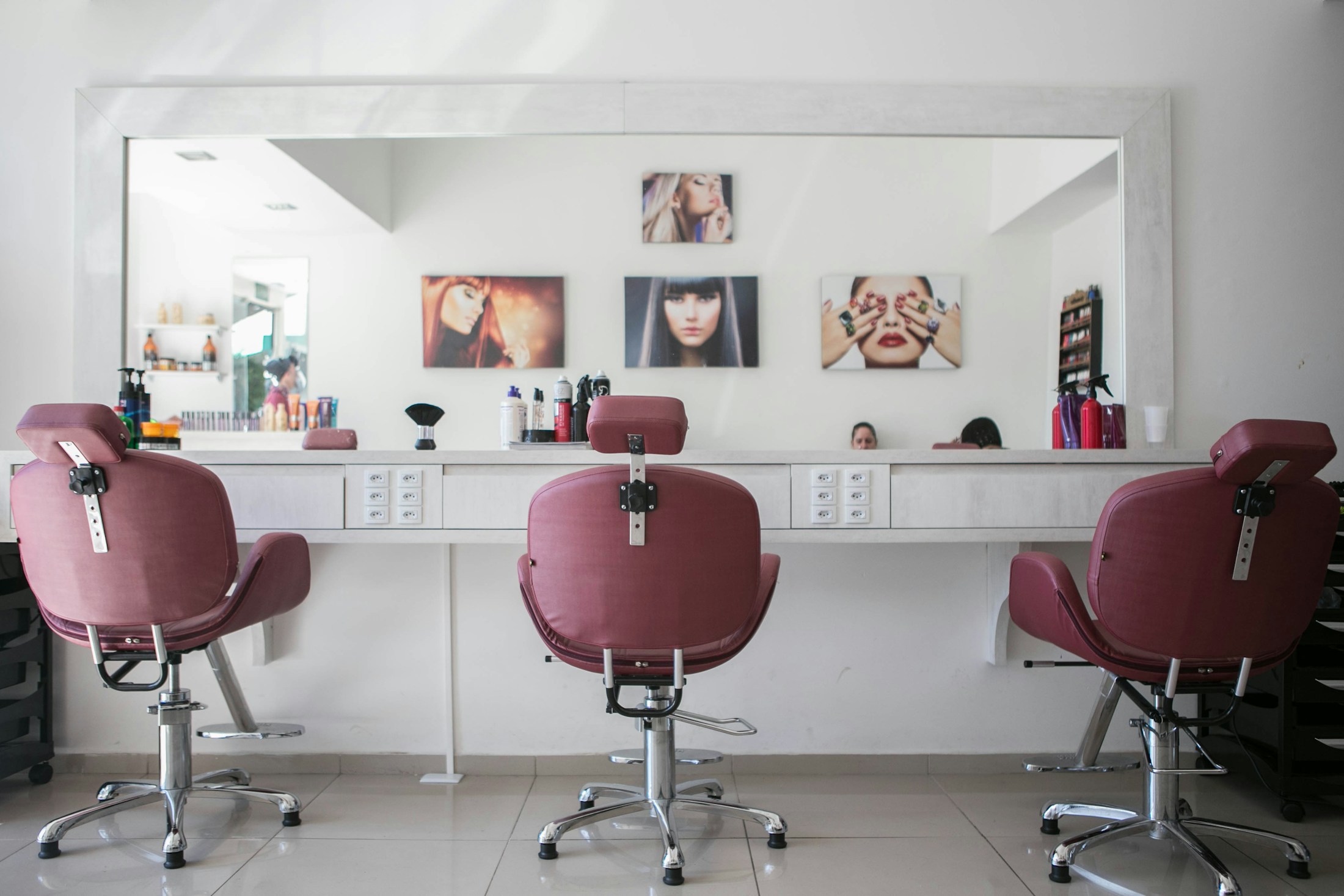 Barbershop interior at M Z Barbers